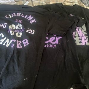 Bundle of sideline cancer shirts
